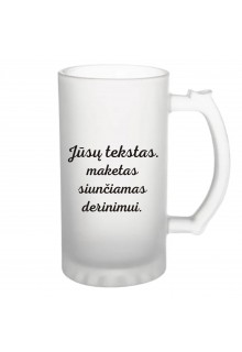 Alaus bokalas su Jūsų tekstu 450 ml. 
